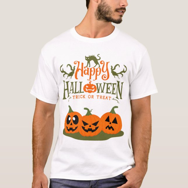 T-shirt Joyeux Halloween - Halloween cool (Devant)