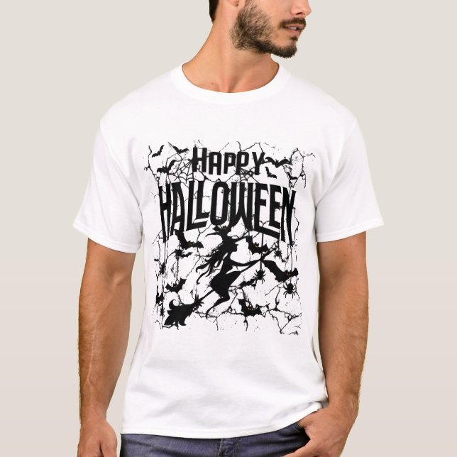 T-shirt Joyeux Halloween Halloween Joyeux (Devant)