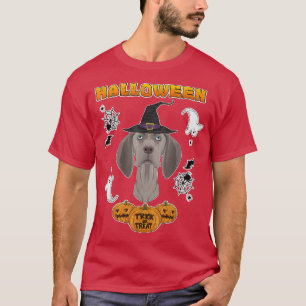 T-shirt Joyeux Halloween I Amoureux des chiens I Weimarane