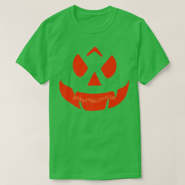 T-shirt Joyeux Halloween Jack O'lanterne Citrouilles visag (Design devant)