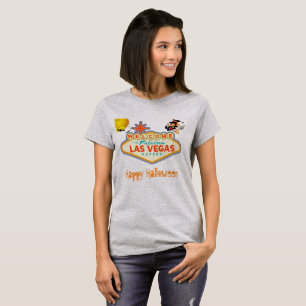 T-shirt Joyeux Halloween Las Vegas Flying Witch