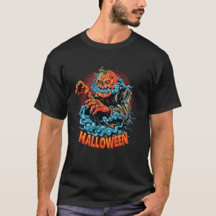 T-shirt Joyeux Halloween méchant Citrouille mal drôle Citr