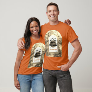 T-shirt Joyeux Halloween moderne Éffrayant