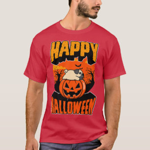 T-shirt Joyeux Halloween Party mignonne Napping Kawaii Car