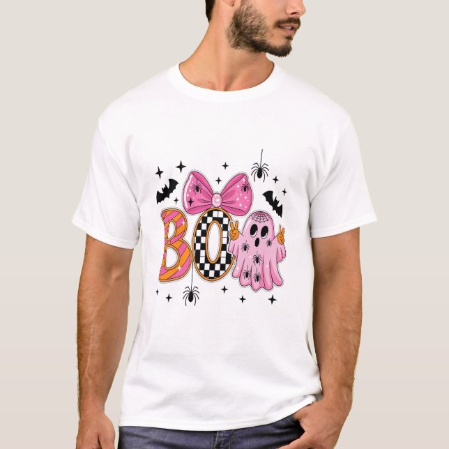 T-shirt Joyeux Halloween prépa fantomatique (Devant)