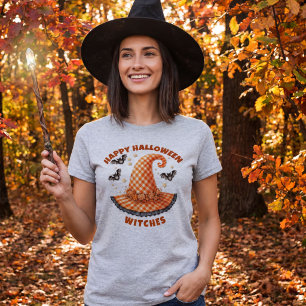 T-shirt Joyeux Halloween Sorcières Chapeau de Sorcière Gin