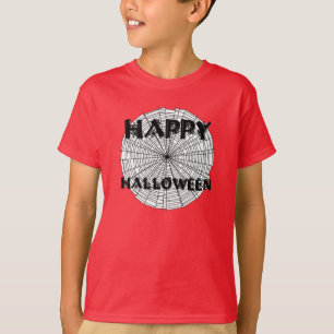 T-shirt Joyeux Halloween sur Spider Web Kids Tee