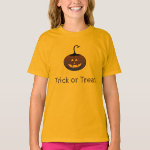 T-shirt Joyeux Halloween Trick Ou Traiter Citrouille Éffra
