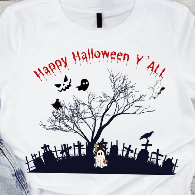 T-shirt Joyeux Halloween Y'all (Créateur téléchargé)