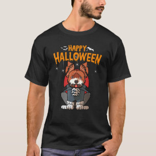 T-shirt Joyeux Halloween Yorkshire Terrier Chien
