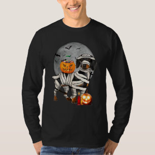 T-shirt Joyeux Halloweenie Mummy Dachshund Doxie Chien Hal