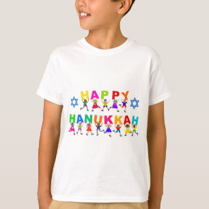 T-shirt Joyeux Hanoukka Cute Dessin Diverses Enfants Texte
