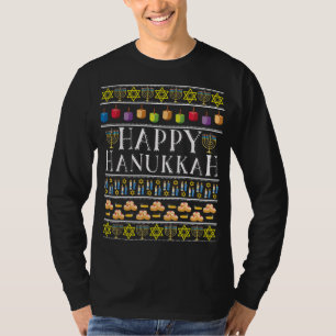 T-shirt Joyeux Hanoukka Fun Festive Famille Juive Ugly Chr