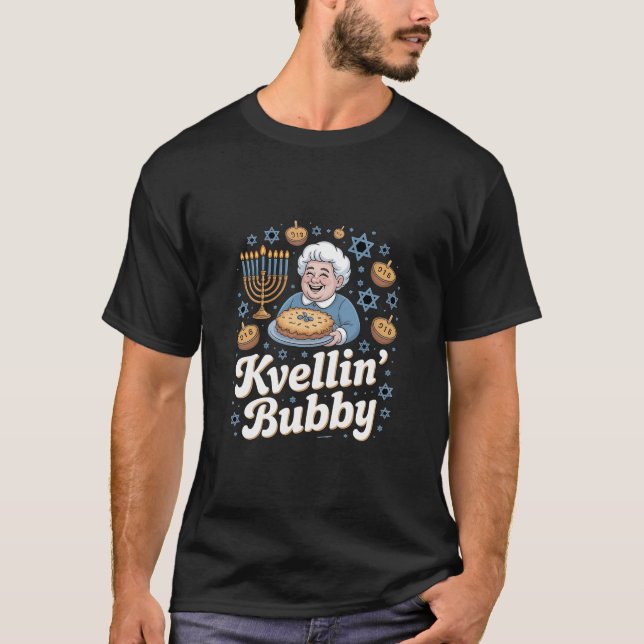 T-shirt Joyeux Hanoukka Funny Juif Vacances Kvellin Bubby (Devant)