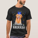 T-shirt Joyeux Hanoukka Golden Retriever Menorah Casquette<br><div class="desc">Joyeux Hanoukka Golden Retriever Menorah Casquette</div>