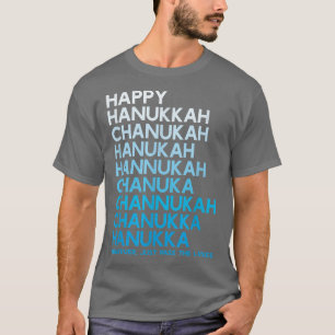T-shirt Joyeux Hanoukka Jewish Holiday Chanukah Menorah Dr