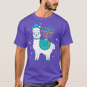 T-shirt Joyeux Hanoukka Menorah Lumière Juif Chanoukah