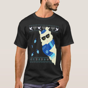 T-shirt Joyeux Hanukkah Juif Llamakkah Noël Pyjama J
