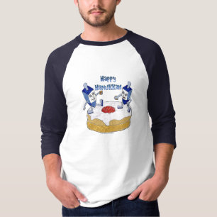 T-shirt Joyeux Hanukkah Toupie de Hanukkah Beignet