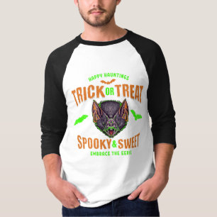 T-shirt Joyeux Hauntings   Tricoter ou traiter les chauves
