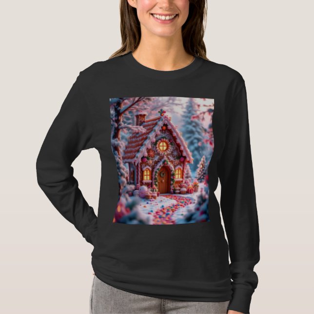T-shirt Joyeux hiver avec Noël  (Devant)