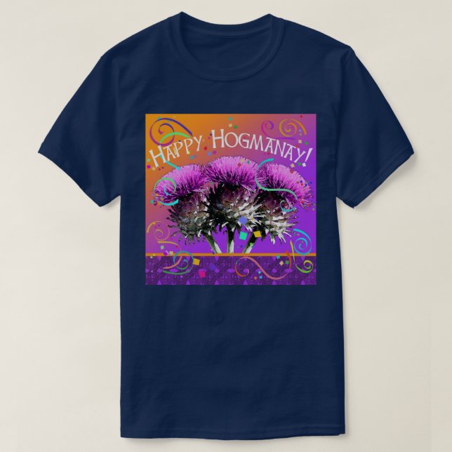 T-shirt Joyeux Hogmanay ! (Design devant)