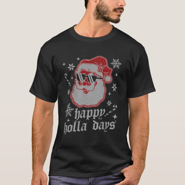 T-shirt Joyeux Holla Days Père Noël (Devant)