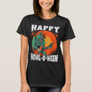 T-shirt Joyeux Howl-O-Ween - Loup-garou effrayant - Hallow