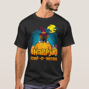 T-shirt joyeux howloween boer chien halloween