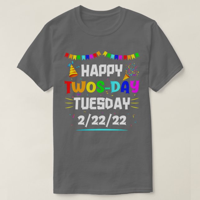 T-shirt Joyeux Jeudi Mardi 22 Février 2022 (Design devant)
