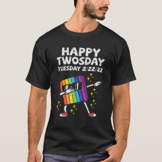 T-shirt Joyeux Jeudi Mardi 2-22-22 Jour Fidget Pop Twos