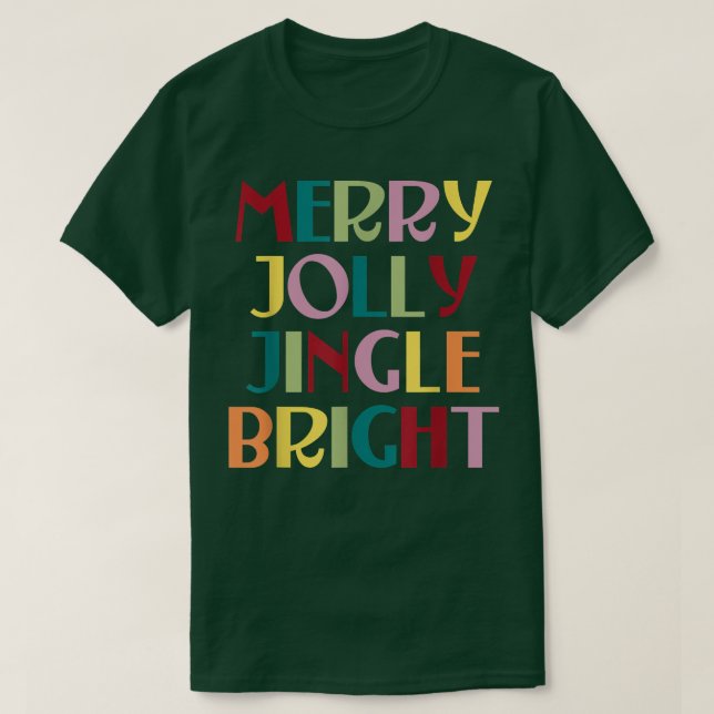 T-shirt Joyeux Jolly Jingle Bright (Design devant)