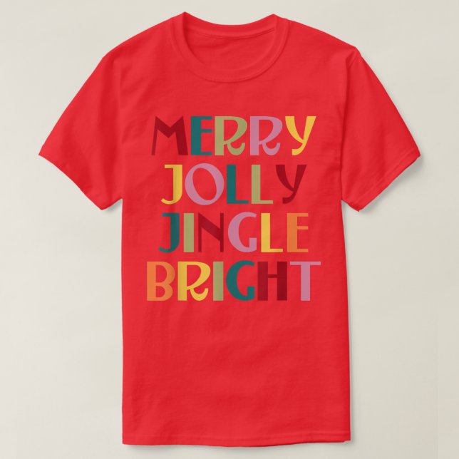 T-shirt Joyeux Jolly Jingle Bright (Design devant)