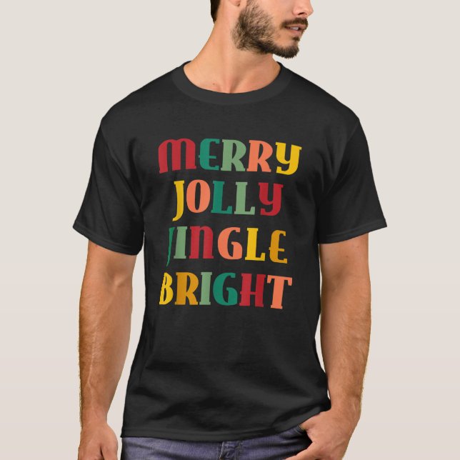 T-shirt Joyeux Jolly Jingle Bright (Devant)