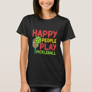 T-shirt Joyeux Jouer Pickleball Paddleball Player