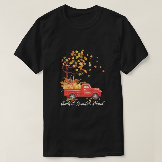 T-shirt Joyeux Jour d'Action de grâce Automne Automne Mapl (Design devant)