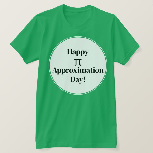 T-shirt Joyeux Jour d'Approximation Pi Juillet 22 Juillet  (Design devant)