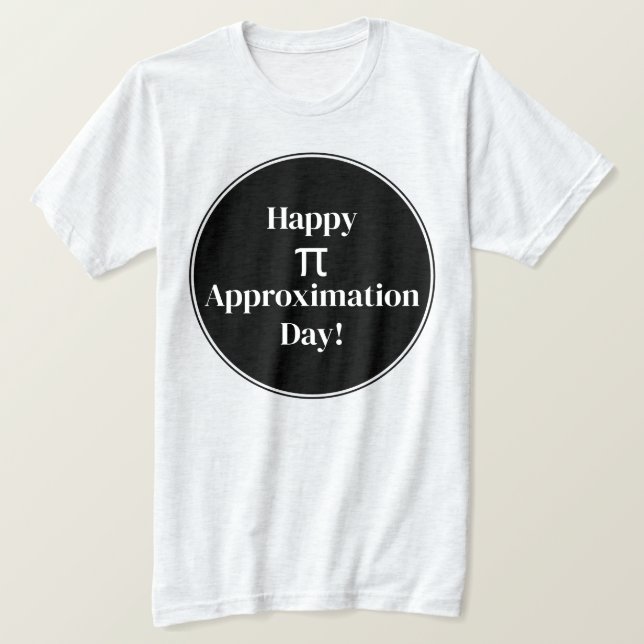 T-shirt Joyeux Jour d'Approximation Pi Juillet 22 Juillet  (Design devant)