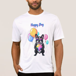 T-shirt Joyeux jour de Bulldog français Bulldog français