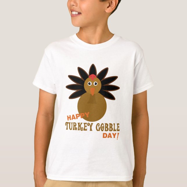 T-shirt Joyeux Jour de la grogne turque Thanksgiving (Devant)