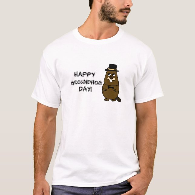 T-shirt Joyeux Jour de la Marmotte ! (Devant)