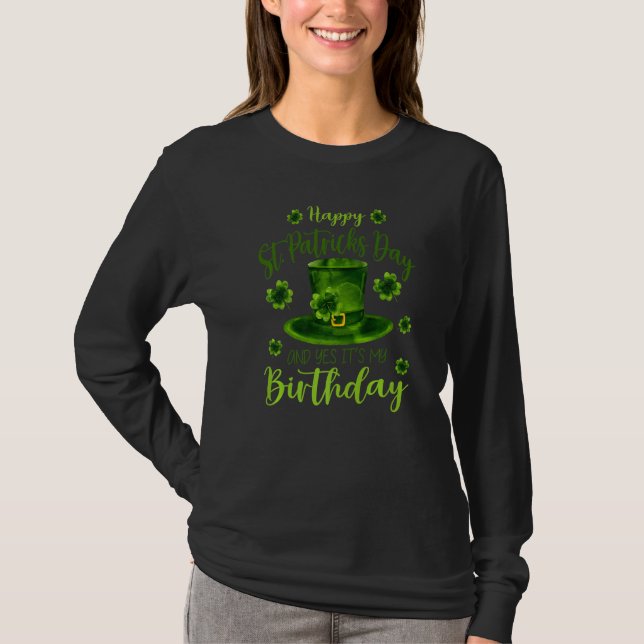 T-shirt Joyeux Jour de la Saint Patrick C'Est Mon Annivers (Devant)