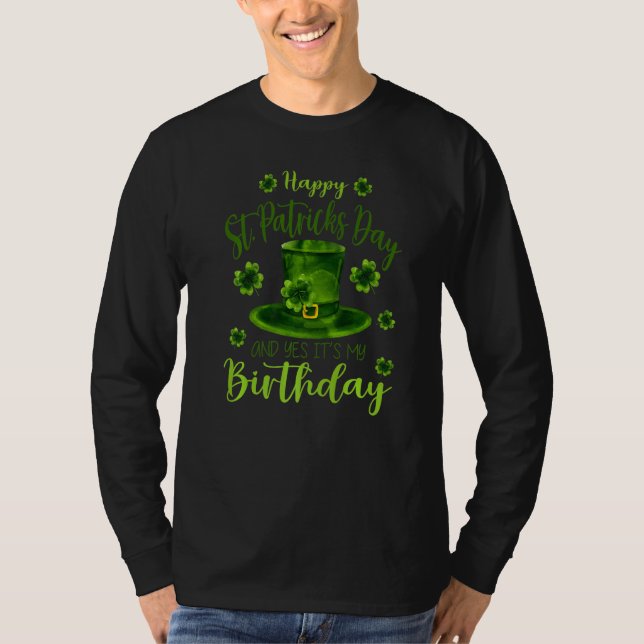 T-shirt Joyeux Jour de la Saint Patrick C'Est Mon Annivers (Devant)