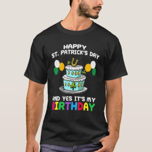 T-shirt Joyeux Jour de la Saint Patrick C'Est Mon Annivers