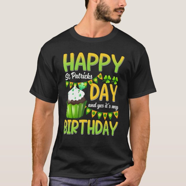 T-shirt Joyeux Jour de la Saint Patrick C'Est Mon Annivers (Devant)