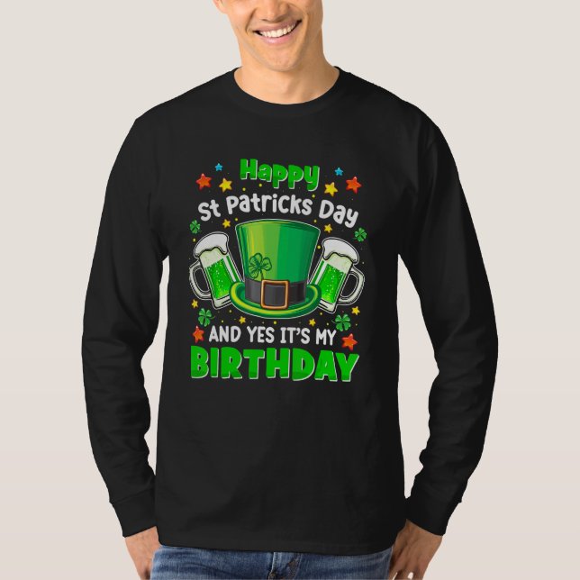 T-shirt Joyeux Jour de la Saint Patrick C'Est Mon Annivers (Devant)