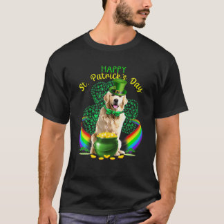 T-shirt Joyeux Jour de la Saint Patrick Golden Dog Leprech