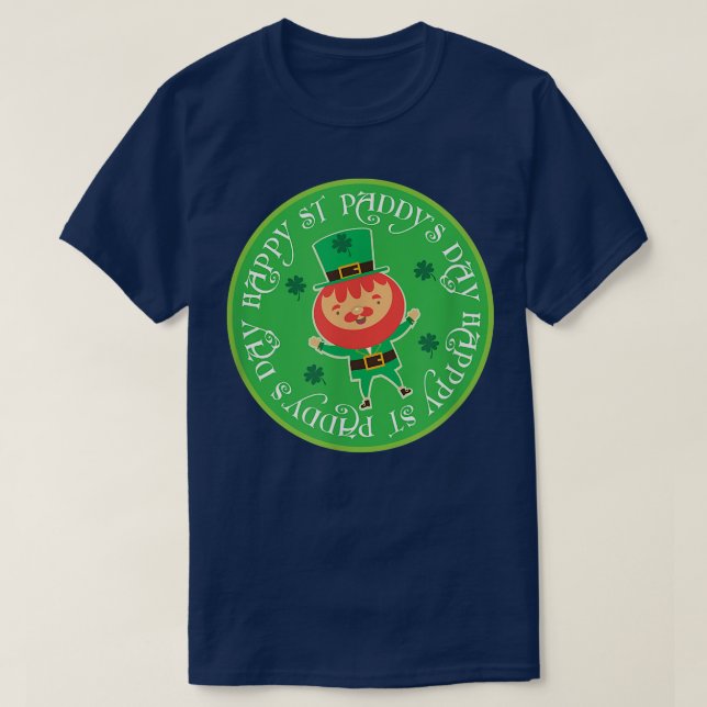 T-shirt Joyeux Jour de la Saint Patrick Irish Leprechaun H (Design devant)