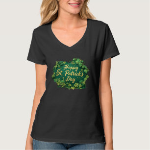 T-shirt Joyeux jour de la Saint-Patrick motif trèfle