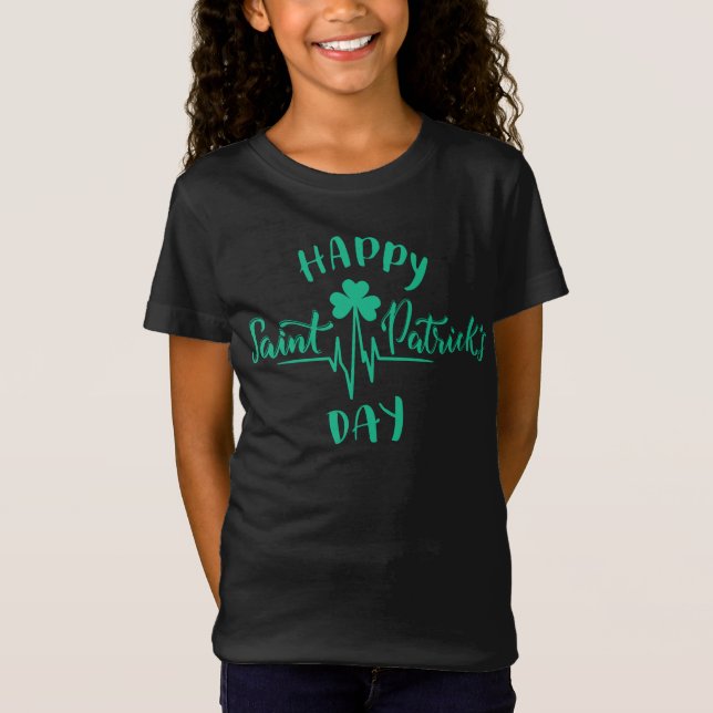 T-Shirt Joyeux Jour de la Saint Patrick Shamrock d'impulsi (Devant)